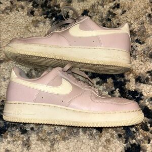 Nike Women's size 9 pink airforces- worn once